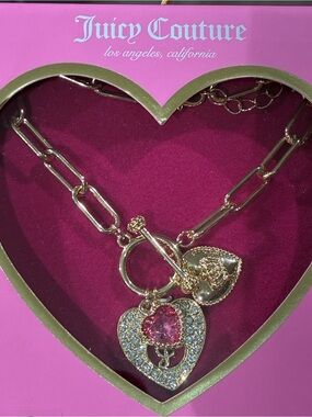 Juicy Couture charm toggle bracelet gift set